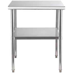 Banco da Lavoro Professionale in Acciaio Inox 30 X 30 X 36 Pollici, Capacità di Carico 800 Libbre, con Ripiano Inferiore Regolabile - Product Image 6