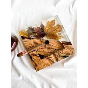 Cendrier de luxe en bois massif, accessoire de fumeur de haute qualité pour table - Product Image 6