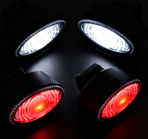 Luces Traseras para Bicicleta Recargables por USB, LED Blanco Frío, ABS y Silicona, 6-10 Lúmenes, IP44 Impermeables para Ciclismo Nocturno - Paquete de 2 - Product Image 4