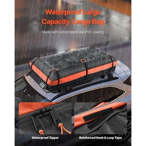 Cesto Portatutto Universale da Tetto 84 x 39 x 4.1 pollici con Rete Portabagagli 7.9 x 3.9 x 10.2 pollici e 25 Cinghie a Cricchetto per Portapacchi - Product Image 5