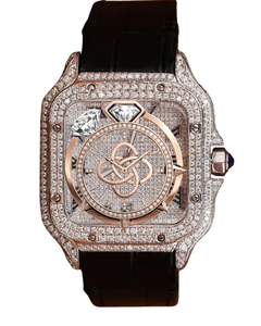 Luxury Moissanite Wristwatch <b>Men</b> Full Stone Setting Stainless Steel Diamond <b>Watch</b> - Product Image 1