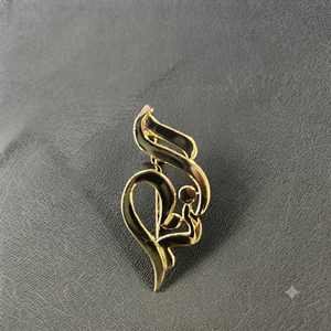 14K Solid Gold Custom Handmade Unique Designer Brooch Luxury <b>Badge</b> Brooch Fine Jewelry for Wedding Engagement Parties and Gifts - Product Image 6