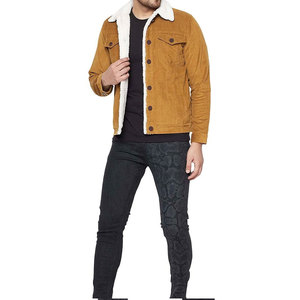 Men's <b>Denim</b> Jacket with Sherpa Lining Button Front Eco-Friendly Vintage Winter Casual <b>Coat</b> Brown Regular Fit - Product Image 5