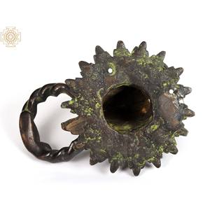 Aldaba de puerta de cabra de latón de 6 pulgadas hecho a mano, artículo de decoración del hogar hecho en India, trabajo artesanal - Product Image 3