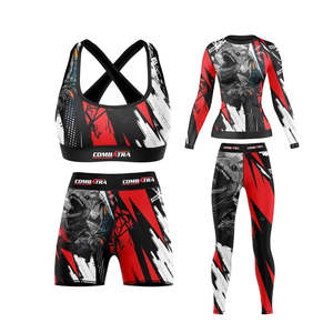 Rashguard OEM ODM Rashguard pour hommes, imprimé par sublimation, en spandex, Rashguard BJJ, Rashguard de gym, Rashguard de surf, Rashguard de plongée, Chemises de compression MMA - Product Image 4