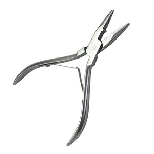 Professional Stainless Steel Hair <b>Extensions</b> Plier For Micro Link <b>Beads</b> Hair <b>Extension</b> Tools Silver Color Single Piece - Product Image 2