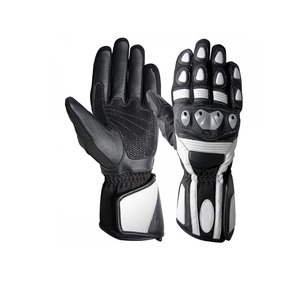 Guantes de Carreras Personalizados de Cinco Dedos, Guantes Largos de Invierno para Motocicleta, de Cuero, con Calefacción, Protección de Nudillos de Carbono, Impermeables - Product Image 5