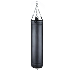 Kit de Cadena de Suspensión de Acero de Cuatro Vías con Logotipo OEM Personalizado para Entrenamiento de MMA y Kickboxing, Cuero Negro Resistente Extra Largo - Product Image 1