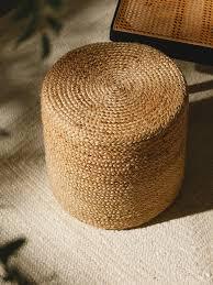 Handmade Natural Braided Jute Pouf Woven Floor <b>Cushion</b> Home Decor Footstool Ottoman Traditional Modern - Product Image 6