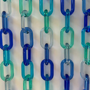 Eslabones de Cadena Grandes y Coloridos Transparentes, Diseño de Búho Ángel Hecho a Mano, Eslabones de Cadena de Resina Epoxi Ecológicos, Arte para Colgar en la Pared - Product Image 1