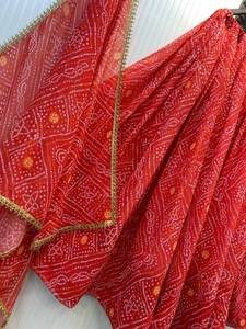 Top Selling Georgette Lehenga Choli with Digital Print and Heavy Lace Work for <b>Women</b>’s Wedding and Festive <b>Wear</b> Bulk Quantity - Product Image 5