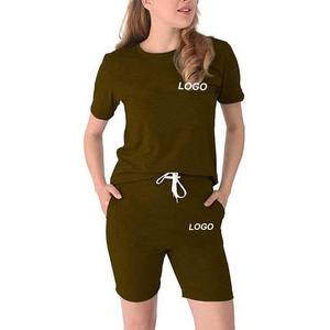 Lightweight Shorts Set Casual Wear T Shirts Yoga Shorts Sets Women Gym Fitness Loose Fit Tee Shirts Shorts Sets Summer Jogging - Product Image 5