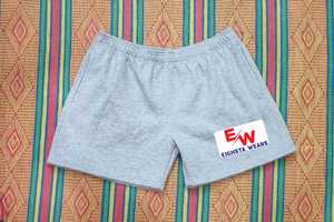 Sports and Fitness Running Shorts Plain Colored Pockets Men's Casual Summer Shorts Elastic Waistband <b>Drawstring</b> - Product Image 1