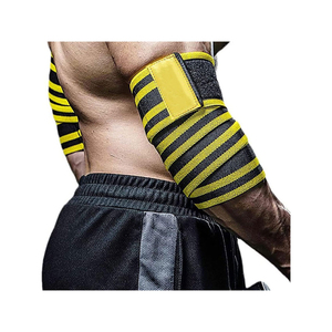 Manchons de soutien pour coudes et genoux avec logo personnalisé, pour haltérophilie, entraînement croisé, fitness, soutien pour squats, manchons de gym - Product Image 1