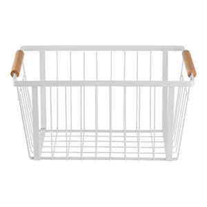 Panier en fer contemporain pour un rangement décoratif et fonctionnel, passoire de rangement artisanale en acier inoxydable de qualité supérieure pour la maison - Product Image 1