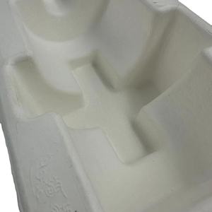 Juego de mesa Caja de regalo Forma moldeada de vino de gama alta Personalizar Biodegradable Caña de azúcar natural Bagazo Insertar Embalaje Bandeja interior - Product Image 5