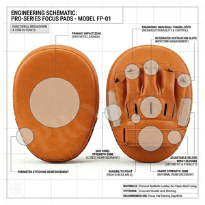 Nuevas Almohadillas de Enfoque Personalizadas para Boxeo, Manoplas de Entrenamiento para Saco de Boxeo, Fitness, MMA y Kickboxing - Product Image 2