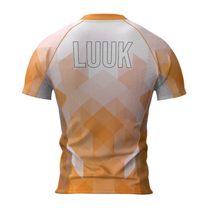 T-shirt de sport et de loisirs pour homme à manches courtes, personnalisé avec logo, sublimé, anti-UV, écologique, anti-humidité et compressif - Product Image 3