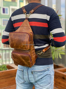 Sacs à dos de voyage multi-usages en cuir Crunch élégant occidental de haute qualité sacs à dos d'école en cuir pleine fleur faits à la main - Product Image 3