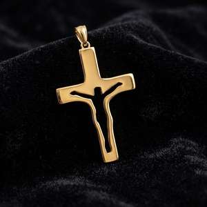 Pendentif Croix de Jésus-Christ en Argent Sterling 925, Relief 3D, Crucifix, Médaillon Commémoratif, Collier Pendentif Religieux, Bijoux Chrétiens - Product Image 5