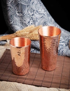 Vaso de Cobre para Bar y Salón, Vaso de Vidrio Premium, Taza Ayurvédica para Agua, Proveedor de Artículos Metálicos para Bebidas de Exportación - Product Image 3