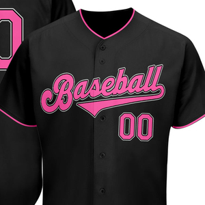 Camiseta de Béisbol Personalizada por Sublimación, OEM, 100% Poliéster, Informal, con Botones al Frente, Nombre del Equipo, Número, Ropa Deportiva - Product Image 2