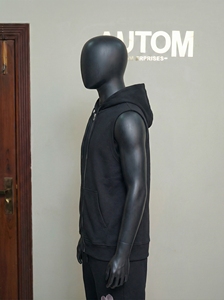 Custom Logo Top Quality Breathable Casual Fitness <b>Sleeveless</b> <b>Hoodie</b> Sport Wear <b>Sleeveless</b> Solid Color Pullover <b>Men</b> Gym Hoodies - Product Image 2