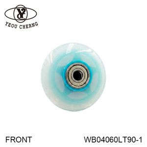 Furniture Caster <b>Wheel</b> 60mm Polyurethane Swivel WB04060LT90-1 Sky Blue Silent <b>Wheel</b> YEOU CHERNG - Product Image 1