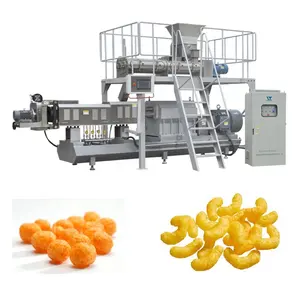 Industriële Twin Schroef Geëxtrudeerd Snack Rijstwafel Popping Machine