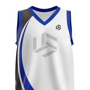 Maillots de basketball décontractés légers et confortables 100 % polyester pour hommes, grandes tailles, été, avec logo brodé, anti-humidité - Product Image 5