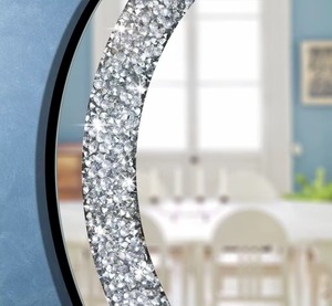 Round Crushed Diamond <b>Mosaic</b> Handmade Wall <b>Mirror</b> for Wedding & Diwali REHMAN CRAFT - Product Image 3