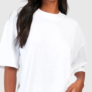 Camiseta cómoda para mujer, informal, de manga corta, cuello redondo, algodón suave, transpirable, Top de moda de verano, ajuste relajado, para correr y viajar - Product Image 5