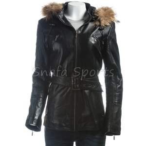 Luxury Designer Genuine <b>Leather</b> Fashion <b>Jackets</b> For Women <b>Long</b> Slim Fit Women <b>Leather</b> <b>Jacket</b> With Custom Design - Product Image 2