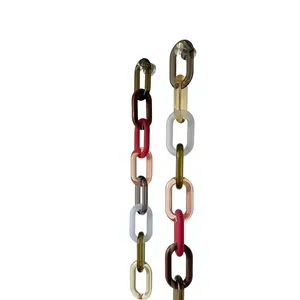 Adornos de pared personalizados hechos a mano con cadena entrelazada, decoración para el hogar, artículo de resina, cadena acrílica adorable para decoración de habitaciones, venta al por mayor. - Product Image 6