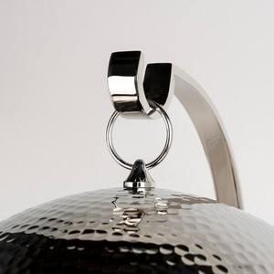 Plat à réchaud de luxe en acier inoxydable martelé avec découpe laser motif calligraphie arabe, avec support de couvercle suspendu, pour le Ramadan et comme cadeau - Product Image 3