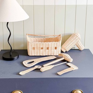 Juego de herramientas de ratán hecho a mano, juguetes en miniatura para niños, juguete de simulación para niños y niñas - Product Image 5