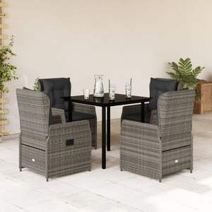 Conjunto de Comedor para Jardín en Gris Oscuro - Product Image 1