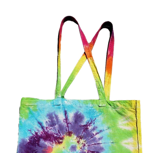 Wholesale Custom Logo tie Dye Shopping <b>Bag</b> Cheap Price Handle Comfortable Custom Logo And SIze - Product Image 4
