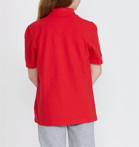 Polo brodé personnalisé pour uniforme scolaire, 100 % coton, manches courtes, avec logo de marque pour enfants - Product Image 3