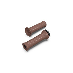 Puños de manillar marrones KXA00189 compatibles con Royal Enfield Classic 350 Meteor 350 Hunter 350 - Product Image 1