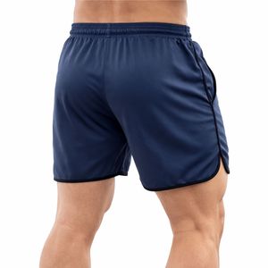 Shorts de sport athlétiques de qualité supérieure pour hommes, respirants, en polyester, avec poches latérales, taille mi-haute ajustable - Product Image 2