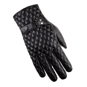 Guantes de Moda para Exteriores Transpirables de Piel de Oveja Pura de Alta Calidad con Servicio OEM, Nuevo Modelo, Color Negro Claro, Estilo Sencillo - Product Image 6