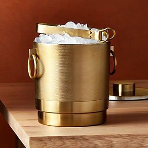 Decorative brass ice bucket antique finish stylish centerpiece for dining <b>tables</b> bars hotels enhancing elegant beverage - Product Image 6