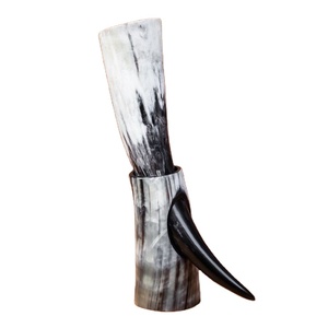 Z CRAFTS, decoración de recreación de animales náuticos de la mejor calidad, soporte de cuerno para beber Natural, soporte de cuero pulido, respetuoso con el medio ambiente - Product Image 3