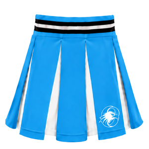 Ensemble uniforme de cheerleading bleu roi : Jupe plissée et crop top pour performance d'équipe, compétition de danse, tenue de sport athlétique - Product Image 4