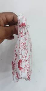 Organize Your <b>Makeup</b> Essentials Style This Compact Red Paisley Tassel Fabric Water-resistant Eco-friendly Cosmetic <b>case</b> - Product Image 2