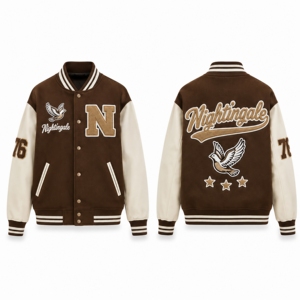 Custom Letterman <b>Jacket</b> Wool Body <b>Leather</b> Sleeve Varsity Bomber Clubs Teams School Uniforms <b>Jacket</b> Outerwear Streetwear - Product Image 5