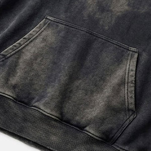 New Design Men <b>Sun</b> Faded Hoodie Vintage Casual Pullover Sweatshirt Loose Fit Acid Washed Streetwear Hoodie For Online Sale - Product Image 5