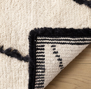 Ensembles de tapis rectangulaires en laine noués à la main marocains – Design traditionnel élégant, épaisseur personnalisable, multi-usages pour la maison et la zone de prière - Product Image 4