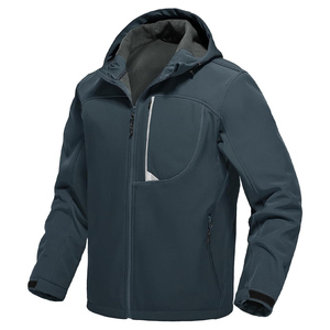 Chaqueta Impermeable de Softshell para Hombre y Mujer, Chaqueta de Invierno con Capucha y Forro Polar para Uso Casual - Product Image 6